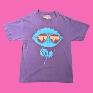 Stewie Griffin, Family Guy, Purple T-Shirt Size M